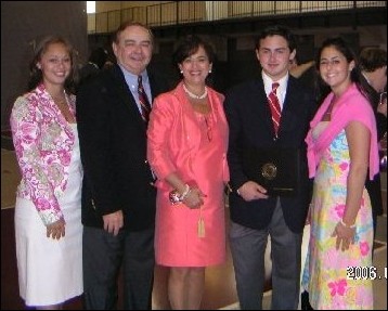 The Grammer Family at son's graduation