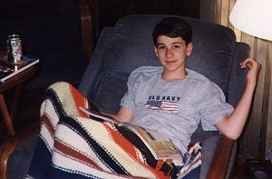 Alyne's son Morgan in 1998