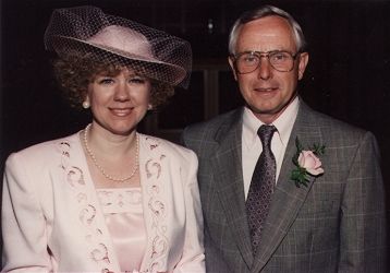 Terry and Jan on their wedding day